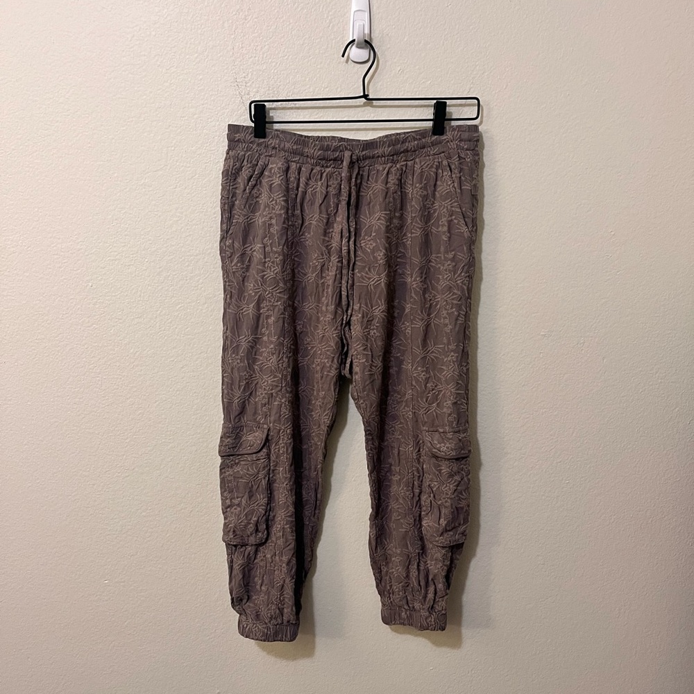 Johnny Was X Pete & Greta Embroidered S Cargo Jogger Baggy Barrel Pant Bohemian